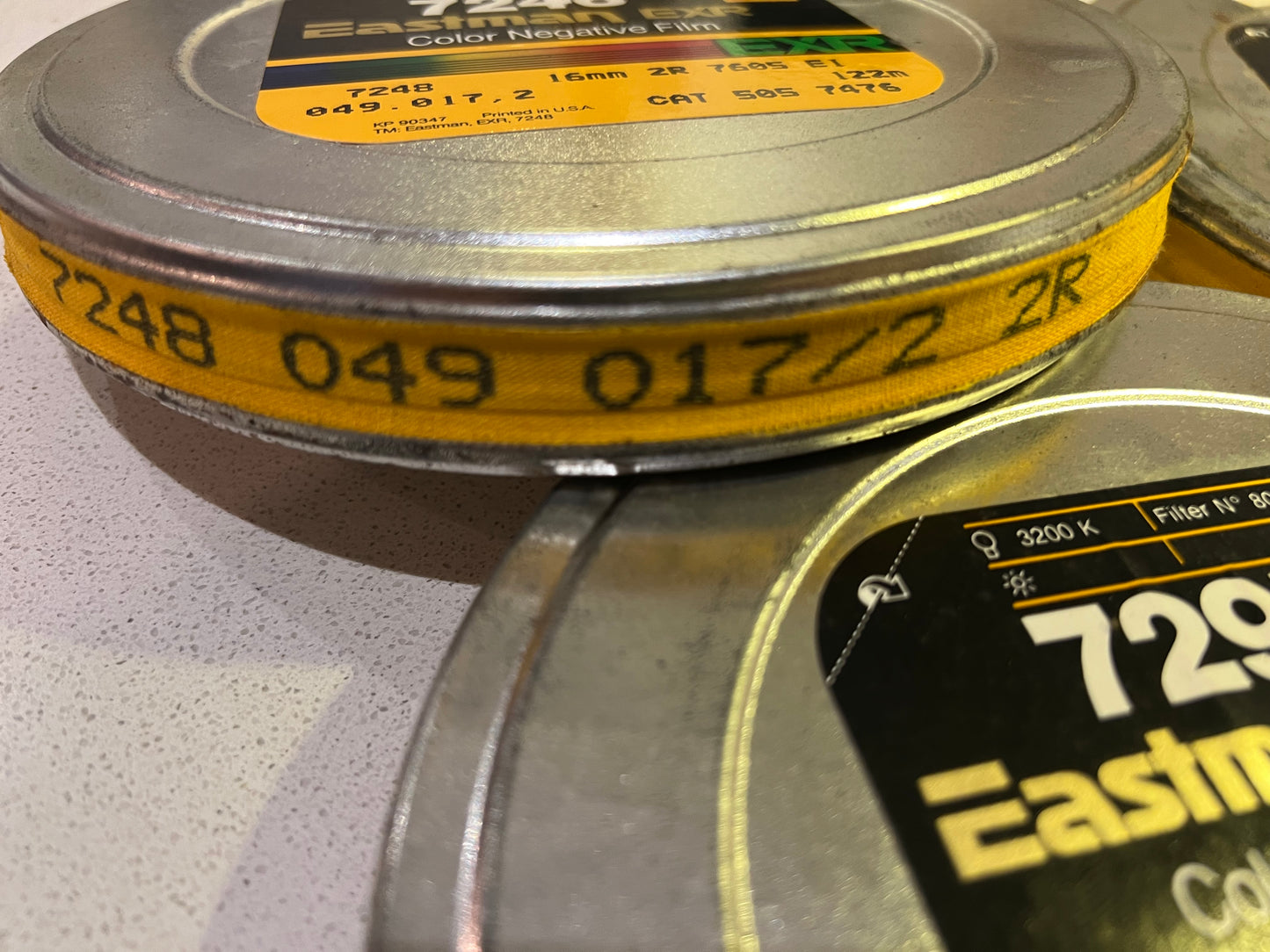 3 rolls of Kodak 16mm film
