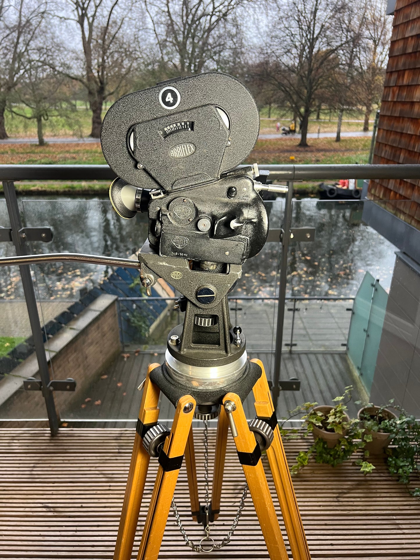 Arriflex 35 IIC camera with tripod