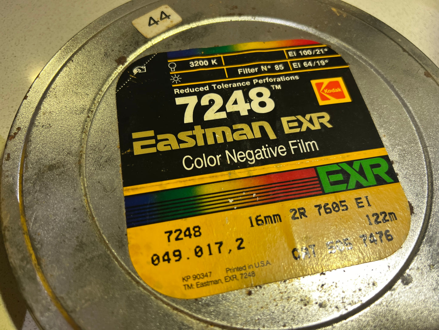 3 rolls of Kodak 16mm film