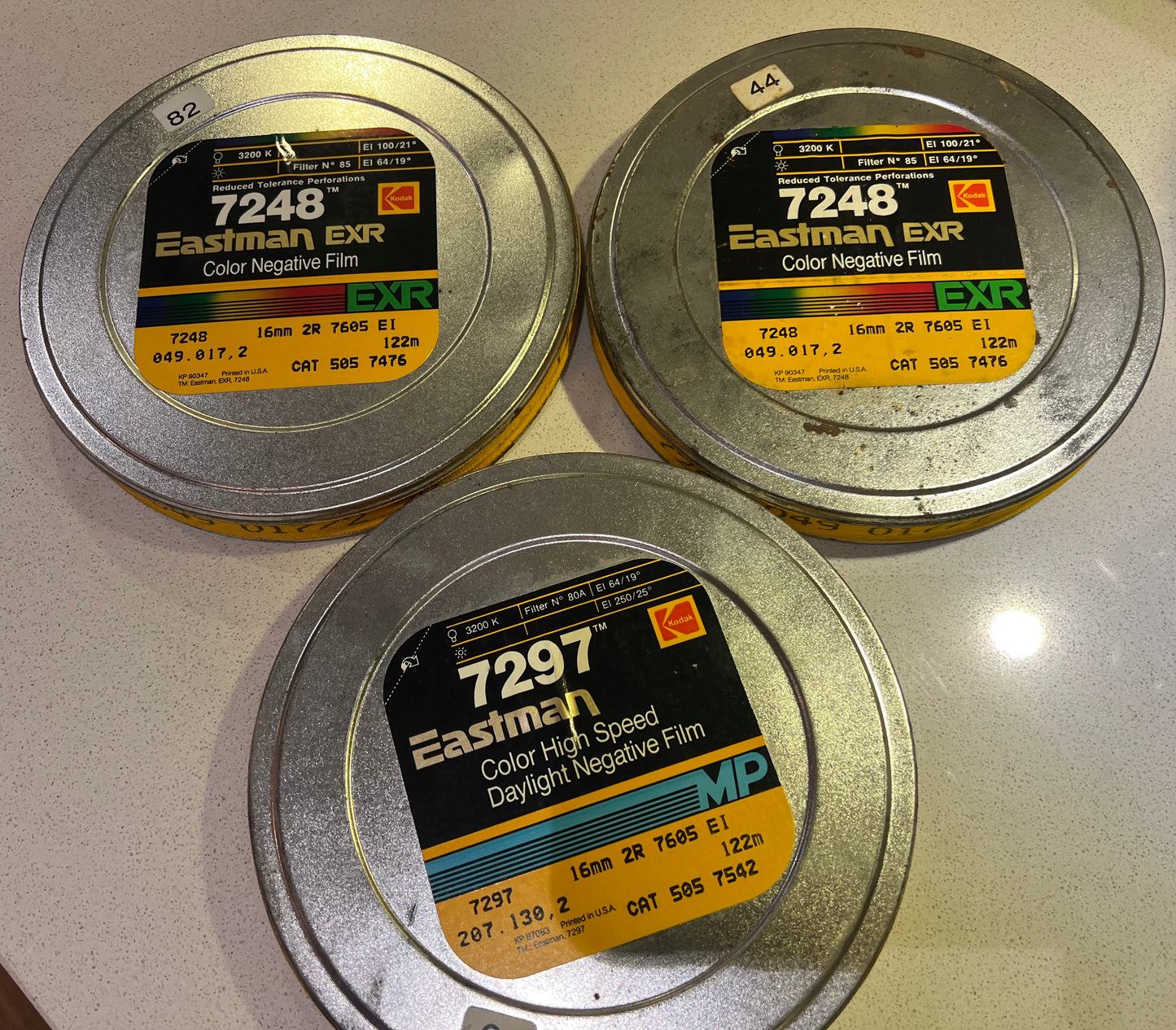 3 rolls of Kodak 16mm film