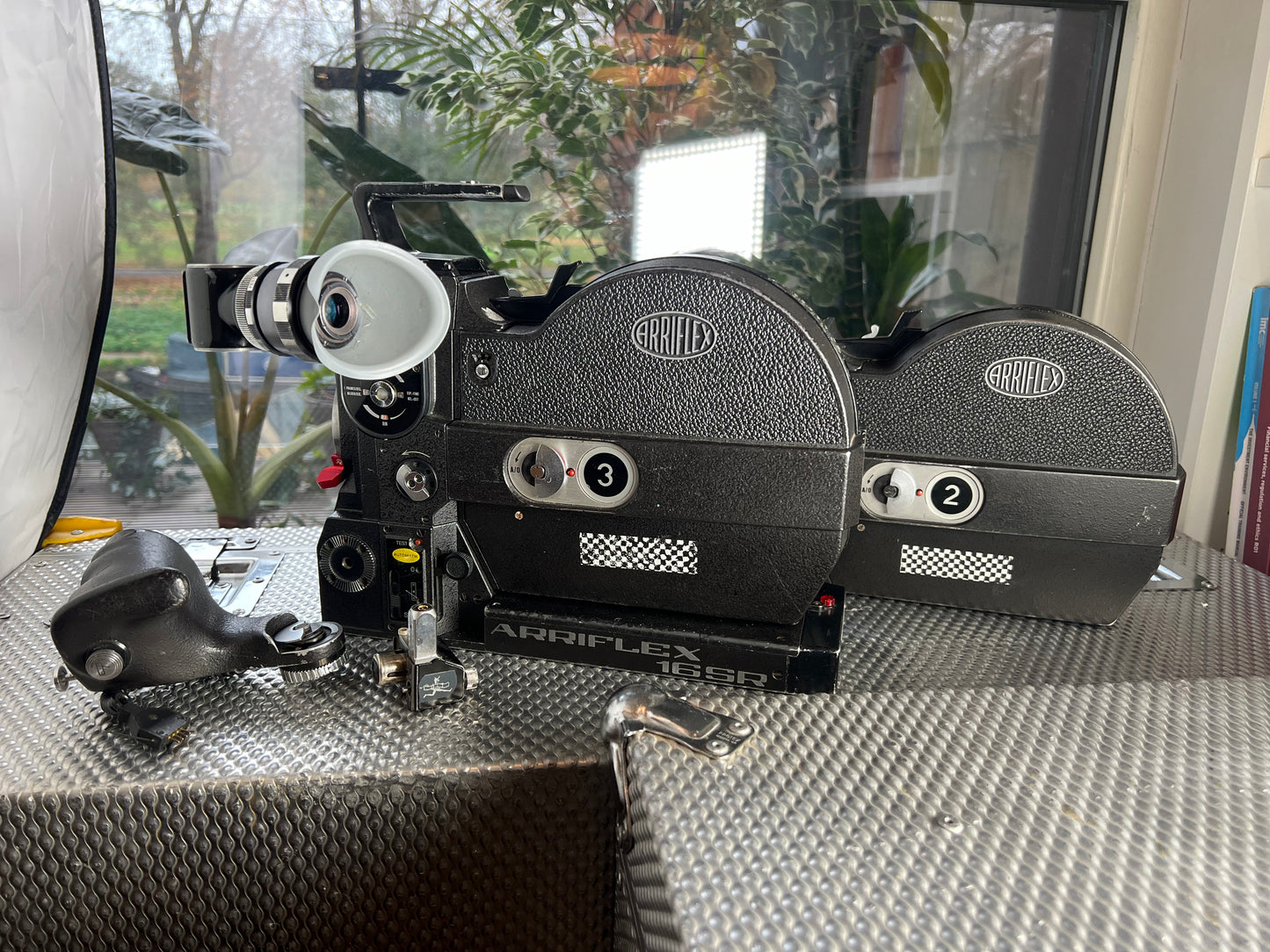 Arriflex 16SR 16mm Movie Camera Arri PL mount with 400ft magazines