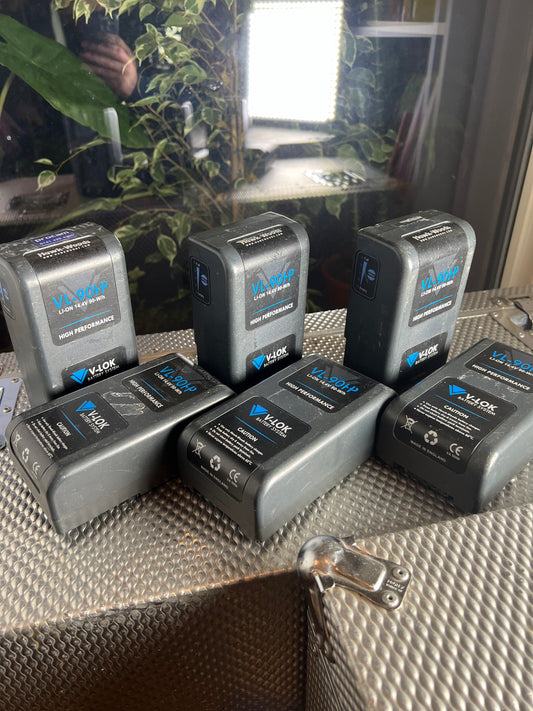 SIX (6x) Hawkwoods VL-90HP LI-ON 14.4V 90W/h vmount batteries